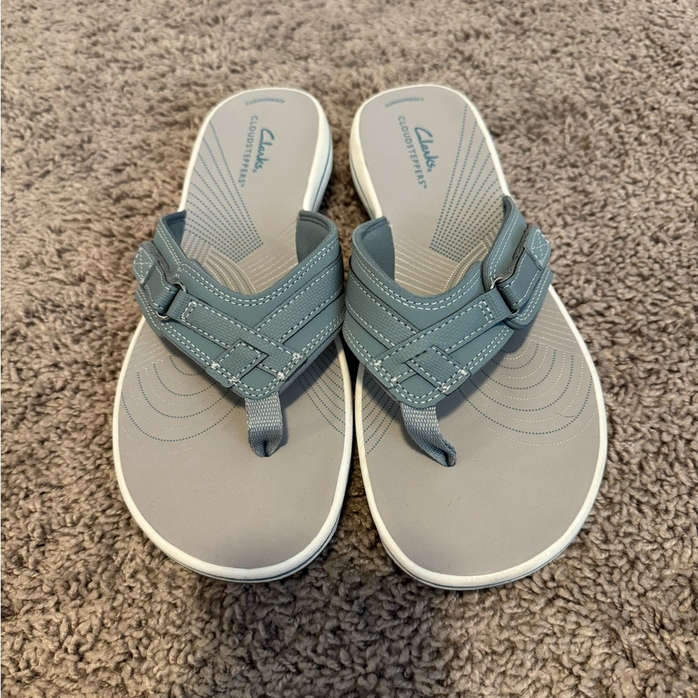 Womens Clarks Breeze Sea Flip-flop